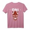 Oni Maske Japanischer Dämon Teufel Ronin T-Shirt – Minimalistisches Streetwear-Design für Otaku, Anime Fans & Japan-Liebhaber zu Geburtstag & Weihnachten