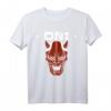 Oni Maske Japanischer Dämon Teufel Ronin T-Shirt – Minimalistisches Streetwear-Design für Otaku, Anime Fans & Japan-Liebhaber zu Geburtstag & Weihnachten