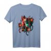 Japanischer Dämon Samurai Warrior Oni-Maske Teufel T-Shirt – Otaku Streetwear für Anime, Vaporwave & Harajuku Fans