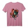 Japanischer Dämon Samurai Warrior Oni-Maske Teufel T-Shirt – Otaku Streetwear für Anime, Vaporwave & Harajuku Fans