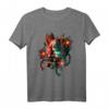 Japanischer Dämon Samurai Warrior Oni-Maske Teufel T-Shirt – Otaku Streetwear für Anime, Vaporwave & Harajuku Fans