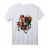 Japanischer Dämon Samurai Warrior Oni-Maske Teufel T-Shirt – Otaku Streetwear für Anime, Vaporwave & Harajuku Fans