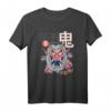 Oni Yokai Figur Japanischer Roter Dämonen Yokai Fabelwesen T-Shirt – Kulturelles Fan-Shirt für Yokai-Liebhaber