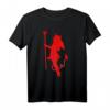 Freches Teufel-Mädchen T-Shirt mit glühender Dämon-Grafik – Sexy Halloween-Outfit für Damen