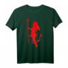 Freches Teufel-Mädchen T-Shirt mit glühender Dämon-Grafik – Sexy Halloween-Outfit für Damen