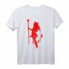 Freches Teufel-Mädchen T-Shirt mit glühender Dämon-Grafik – Sexy Halloween-Outfit für Damen