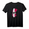 HapPanda Dänemark T-Shirt mit Insel Rømø Silhouette – Perfekt für Skandinavien-Urlauber, Dänemark-Liebhaber & Geschenke für Fans