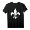 Lilie T-Shirt – Fleur de Lis Symbol für Mardi Gras & New Orleans Fans, Klassisch Geschnitten