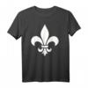 Lilie T-Shirt – Fleur de Lis Symbol für Mardi Gras & New Orleans Fans, Klassisch Geschnitten