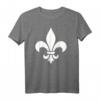 Lilie T-Shirt – Fleur de Lis Symbol für Mardi Gras & New Orleans Fans, Klassisch Geschnitten
