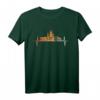 Darmstadt Skyline Herzschlag T-Shirt im Retro Vintage Stil – Stadtbild & EKG Design für echte Darmstädter