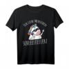 Ich liebe Menschen | Böses Misanthrop Einhorn | Sarkasmus T-Shirt für Fans von Ironie, Zynismus und schwarzem Humor