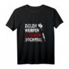 Lustiges Dart Zielen Werfen Fluchen Nochmal T-Shirt – Perfekt für Dart Liebhaber, Turniere & Teammitglieder