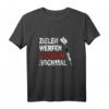Lustiges Dart Zielen Werfen Fluchen Nochmal T-Shirt – Perfekt für Dart Liebhaber, Turniere & Teammitglieder