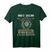 Mit dem Dartpfeil in den Händen werden Helden zu Legenden - Dart T-Shirt für Männer, Dart Papa & Opa, Perfekt zum Dart Zubehör & Dartscheibe