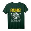 Lustiges Dart Sprüche T-Shirt - Ruhe der Meister wirft Dart für Dartspieler und Mannschaften, ideales Geschenk für Turniere & Dartvereine