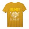 Lustiges Dart Sprüche T-Shirt - Ruhe der Meister wirft Dart für Dartspieler und Mannschaften, ideales Geschenk für Turniere & Dartvereine
