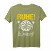 Lustiges Dart Sprüche T-Shirt - Ruhe der Meister wirft Dart für Dartspieler und Mannschaften, ideales Geschenk für Turniere & Dartvereine