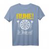 Lustiges Dart Sprüche T-Shirt - Ruhe der Meister wirft Dart für Dartspieler und Mannschaften, ideales Geschenk für Turniere & Dartvereine