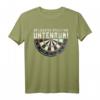 Untenrum Dart Scheibe T-Shirt – Lustiges Dart Outfit für Turniere, Freizeit & Geschenke für Dartspieler & Teams