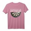 Untenrum Dart Scheibe T-Shirt – Lustiges Dart Outfit für Turniere, Freizeit & Geschenke für Dartspieler & Teams