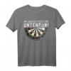 Untenrum Dart Scheibe T-Shirt – Lustiges Dart Outfit für Turniere, Freizeit & Geschenke für Dartspieler & Teams