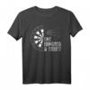 Dart T-Shirt - One Hundred And Eighty 180 Darts mit Dartpfeil und Dartscheibe – Perfektes Geschenk für Dartspieler, Fans und Freunde