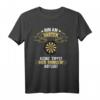 Bin am Darten Dart Bier 180 501 – Lustiges Dartspieler Spruch T-Shirt für Turniere, Training & Dartfans