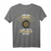 Bin am Darten Dart Bier 180 501 – Lustiges Dartspieler Spruch T-Shirt für Turniere, Training & Dartfans