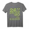 26 sind zwar nicht 180, aber ein echter Klassiker - Dart T-Shirt für Profi- und Hobbyspieler