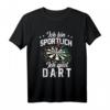 Lustiges Dart T-Shirt für Herren mit Spruch 'Ich bin sportlich ich spiel Dart' – Perfektes Geschenk für Dartspieler mit Humor