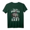 Lustiges Dart T-Shirt für Herren mit Spruch 'Ich bin sportlich ich spiel Dart' – Perfektes Geschenk für Dartspieler mit Humor