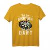 Lustiges Dart T-Shirt für Herren mit Spruch 'Ich bin sportlich ich spiel Dart' – Perfektes Geschenk für Dartspieler mit Humor