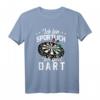Lustiges Dart T-Shirt für Herren mit Spruch 'Ich bin sportlich ich spiel Dart' – Perfektes Geschenk für Dartspieler mit Humor