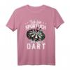 Lustiges Dart T-Shirt für Herren mit Spruch 'Ich bin sportlich ich spiel Dart' – Perfektes Geschenk für Dartspieler mit Humor