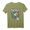 NASA Blast Off Retro Rainbow Stripes Premium T-Shirt – Offiziell lizenziert für Weltraum- und NASA-Fans