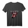 Offizielles Rolling Stones T-Shirt mit Exil Zunge Fotos - Lizenzierter Rockmusik Fanartikel in V-Ausschnitt
