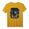 Backprint Majestätischer Adler im Sternenhimmel T-Shirt – Perfekt für Vogelliebhaber und Adler-Fans