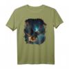 Backprint Majestätischer Adler im Sternenhimmel T-Shirt – Perfekt für Vogelliebhaber und Adler-Fans