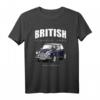 Britisches Oldtimer T-Shirt Dunkelblau - Mini-Sportwagen Design für Auto-Enthusiasten & als Geschenk für Oldtimer-Liebhaber