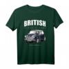 Britisches Oldtimer T-Shirt Dunkelblau - Mini-Sportwagen Design für Auto-Enthusiasten & als Geschenk für Oldtimer-Liebhaber