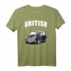 Britisches Oldtimer T-Shirt Dunkelblau - Mini-Sportwagen Design für Auto-Enthusiasten & als Geschenk für Oldtimer-Liebhaber