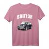 Britisches Oldtimer T-Shirt Dunkelblau - Mini-Sportwagen Design für Auto-Enthusiasten & als Geschenk für Oldtimer-Liebhaber