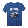 Britisches Oldtimer T-Shirt Dunkelblau - Mini-Sportwagen Design für Auto-Enthusiasten & als Geschenk für Oldtimer-Liebhaber