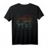 Draußen Retro Wald Bäume Natur T-Shirt – Klassisch geschnitten, langlebig & perfekt für Natur- und Outdoor-Fans