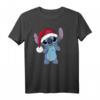 HapPanda Lilo & Stitch Weihnachten Santa Hat Stitch T-Shirt – Offiziell Disney Lizenz, Geschenk für Fans & Feiern