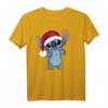 HapPanda Lilo & Stitch Weihnachten Santa Hat Stitch T-Shirt – Offiziell Disney Lizenz, Geschenk für Fans & Feiern