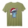 HapPanda Lilo & Stitch Weihnachten Santa Hat Stitch T-Shirt – Offiziell Disney Lizenz, Geschenk für Fans & Feiern