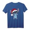 HapPanda Lilo & Stitch Weihnachten Santa Hat Stitch T-Shirt – Offiziell Disney Lizenz, Geschenk für Fans & Feiern