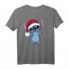 HapPanda Lilo & Stitch Weihnachten Santa Hat Stitch T-Shirt – Offiziell Disney Lizenz, Geschenk für Fans & Feiern
